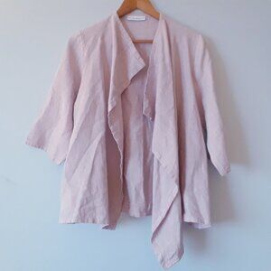 Bryn Walker 100% Linen Open Front Top S